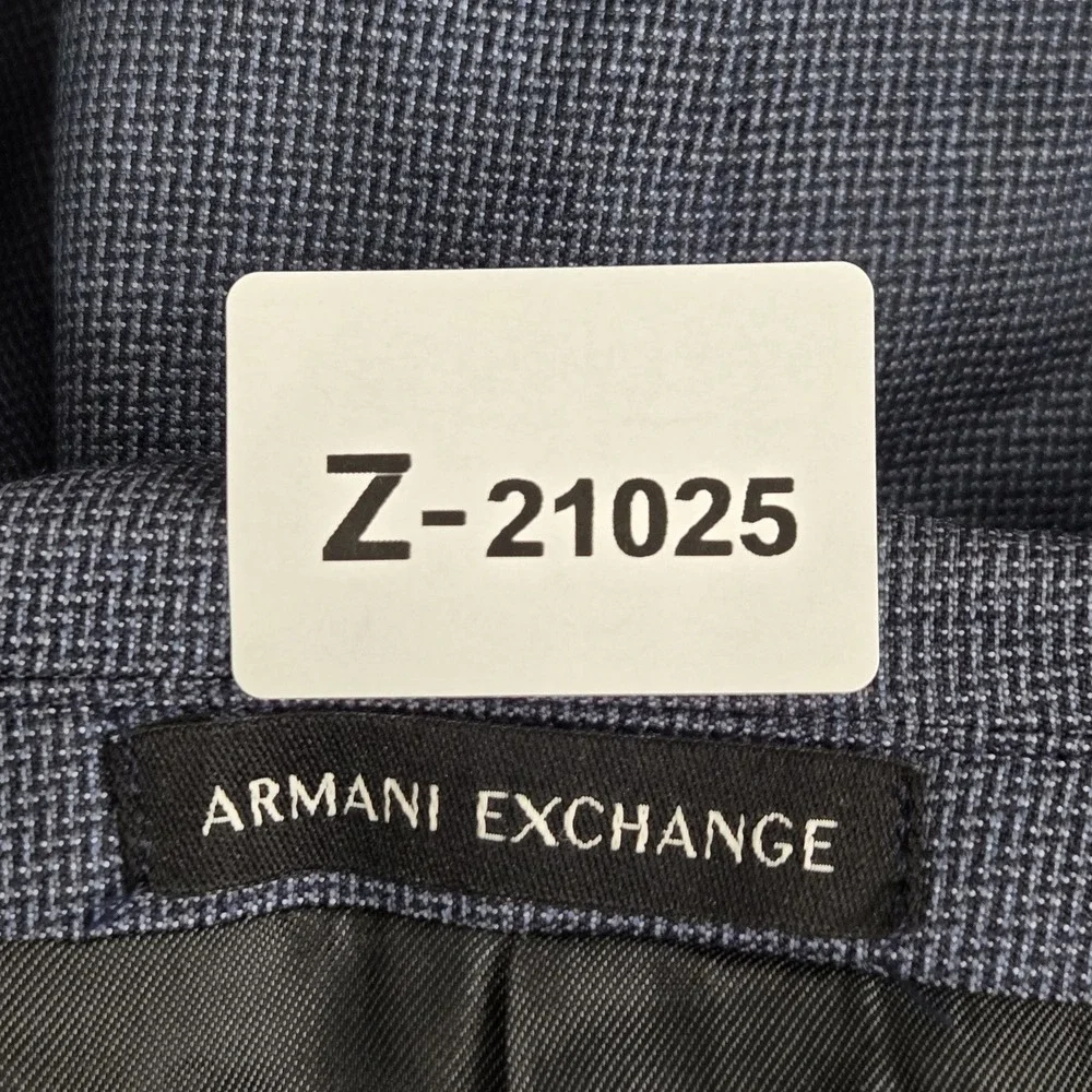 Armani Exchange Men Blazer 33W Blue Suit Jacket Button Long Sleeve